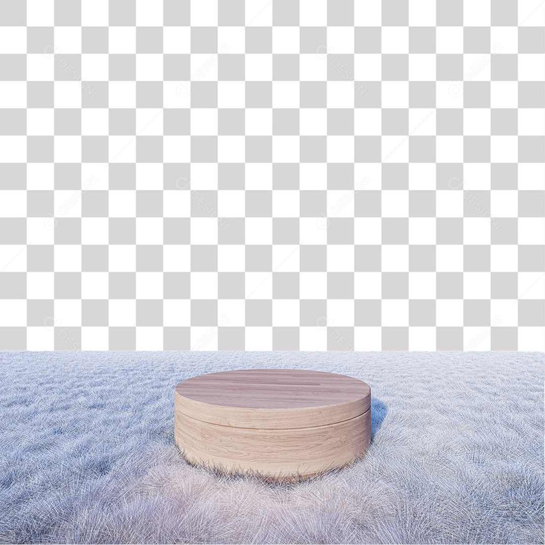 Pódio Branco Elemento 3D PNG Transparente