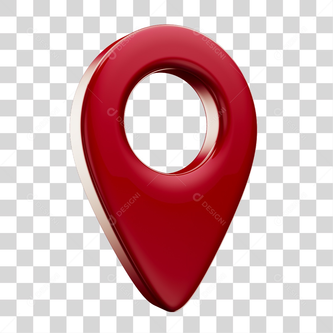 Pin de Localização Vermelho Elemento Composição PNG Transparente