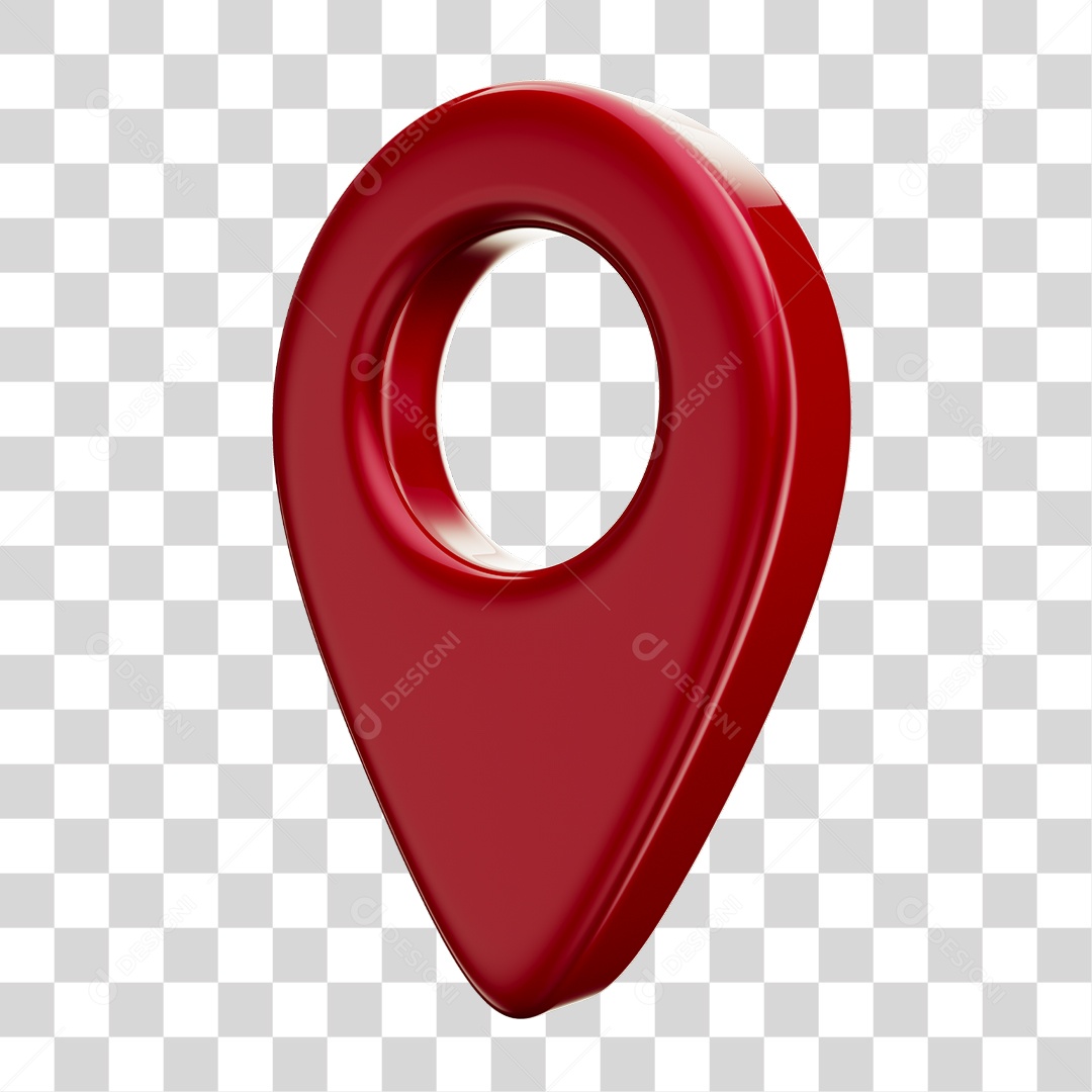 Pin de Localização Vermelho Elemento Composição PNG Transparente