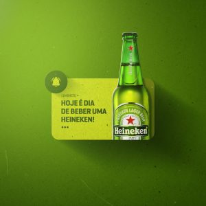 Social Media Bebidas Hoje é Dia de Beber uma Heineken Gelada PSD Editável