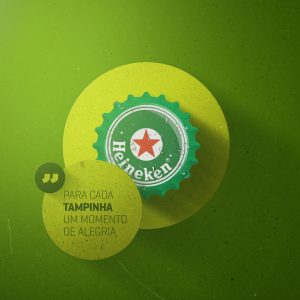 Social Media Bebidas Cerveja Heineken Gelada PSD Editável