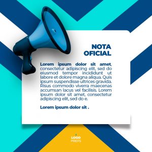 Social Media Comunicado Aviso PSD Editável