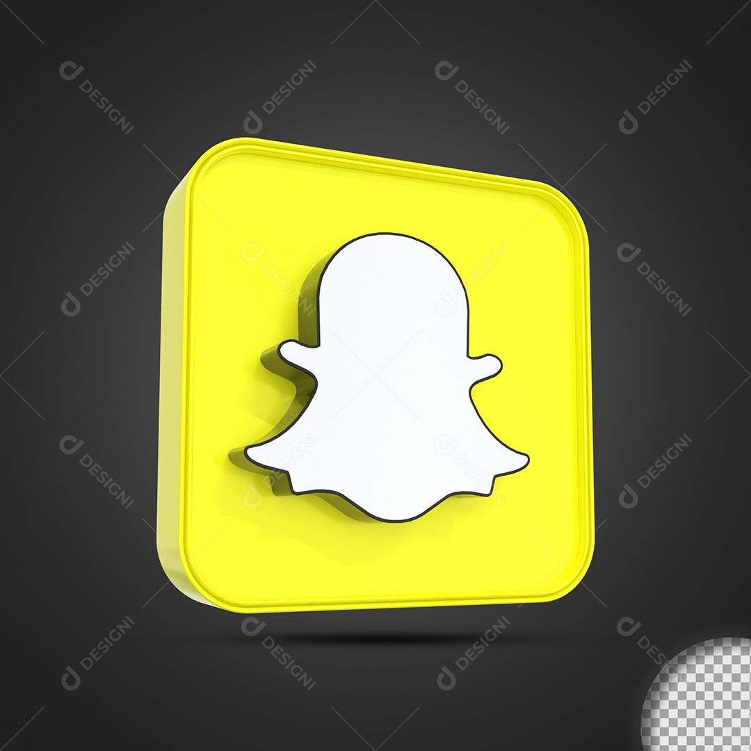Snapchat Elemento 3D Para Composição PSD