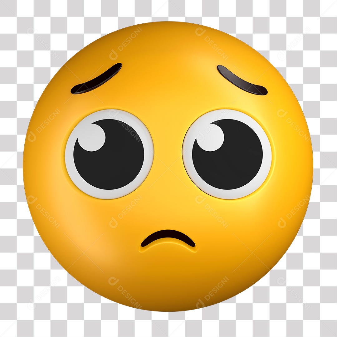 Emoji Sentimental PNG Transparente Sem Fundo