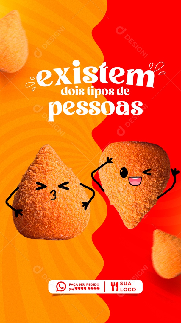 Existem Dois Tipos De Pessoas Coxinha Social Media PSD Editável