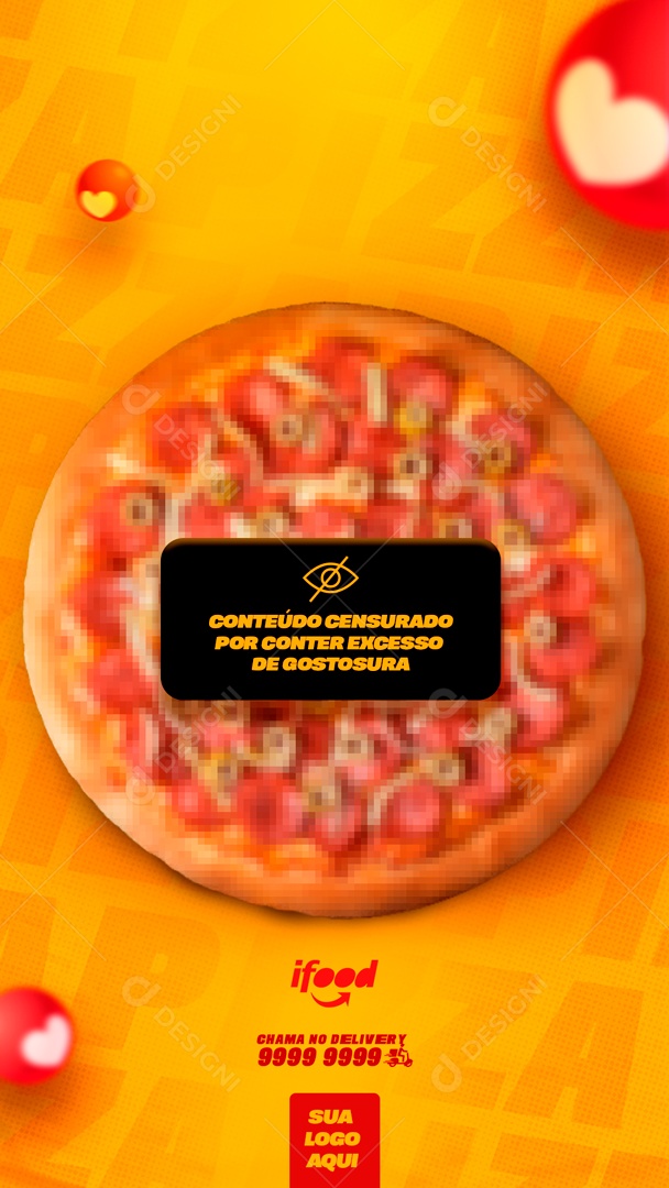 Conteúdo Censurado Por Excesso De Gostosura Social Media PSD Editável