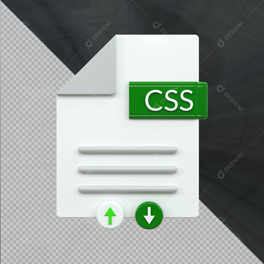 Formato de arquivo CSS Ilustração 3D PSD