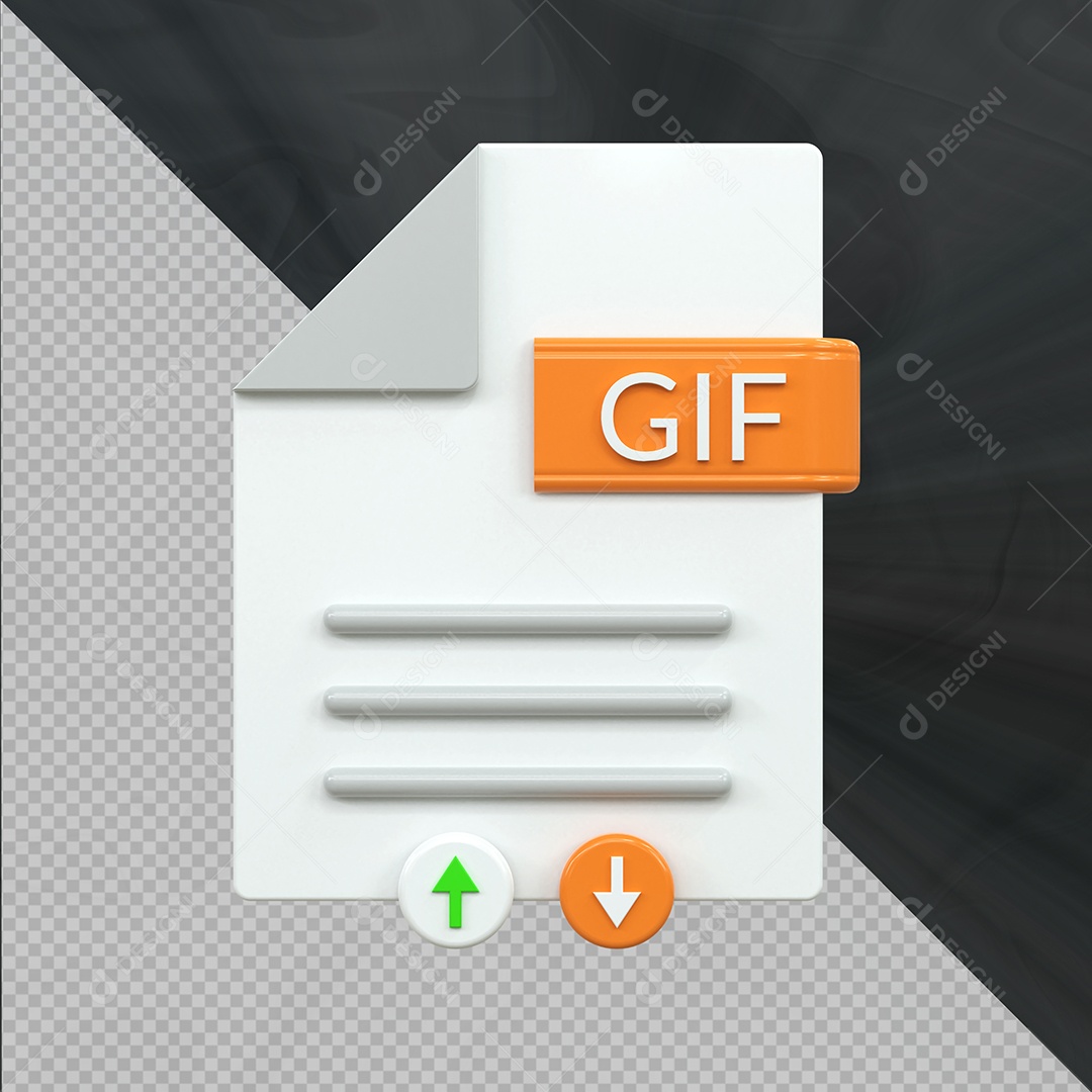 Formato de arquivo GIF Ilustração 3D PSD
