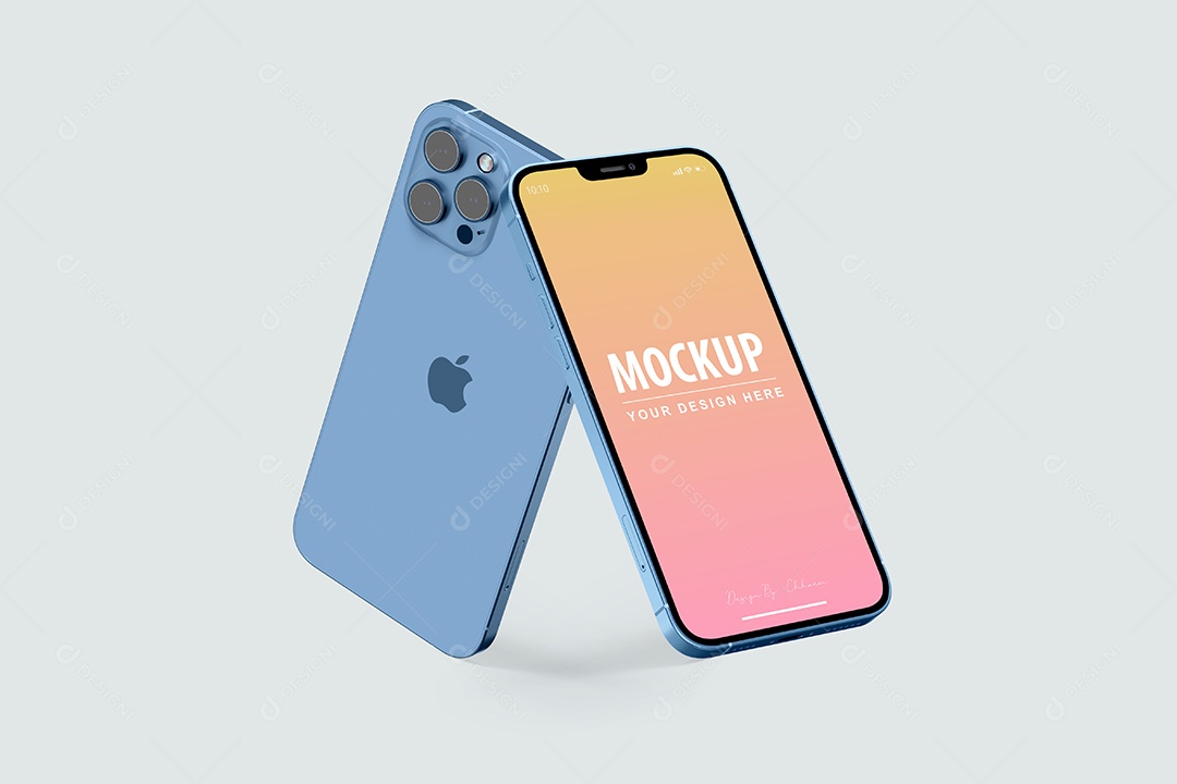 Mockup de IPhone 12 pro max PSD Editável