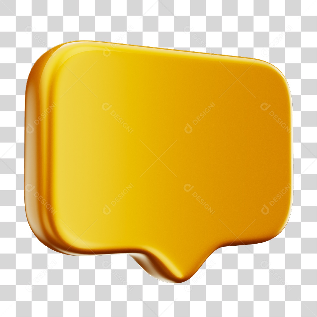 Caixa de Texto Dourado Com Bordas Elemento 3D Para Composição PNG Transparente