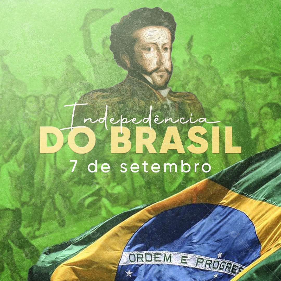 Dia da Independência do Brasil 07 de Setembro Social Media PSD Editável