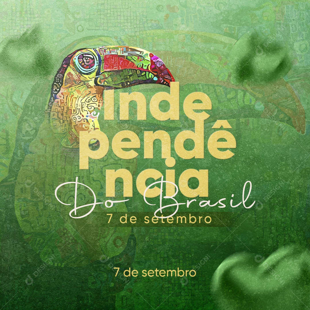 Social Media Dia da Independência do Brasil 07 de Setembro  PSD Editável