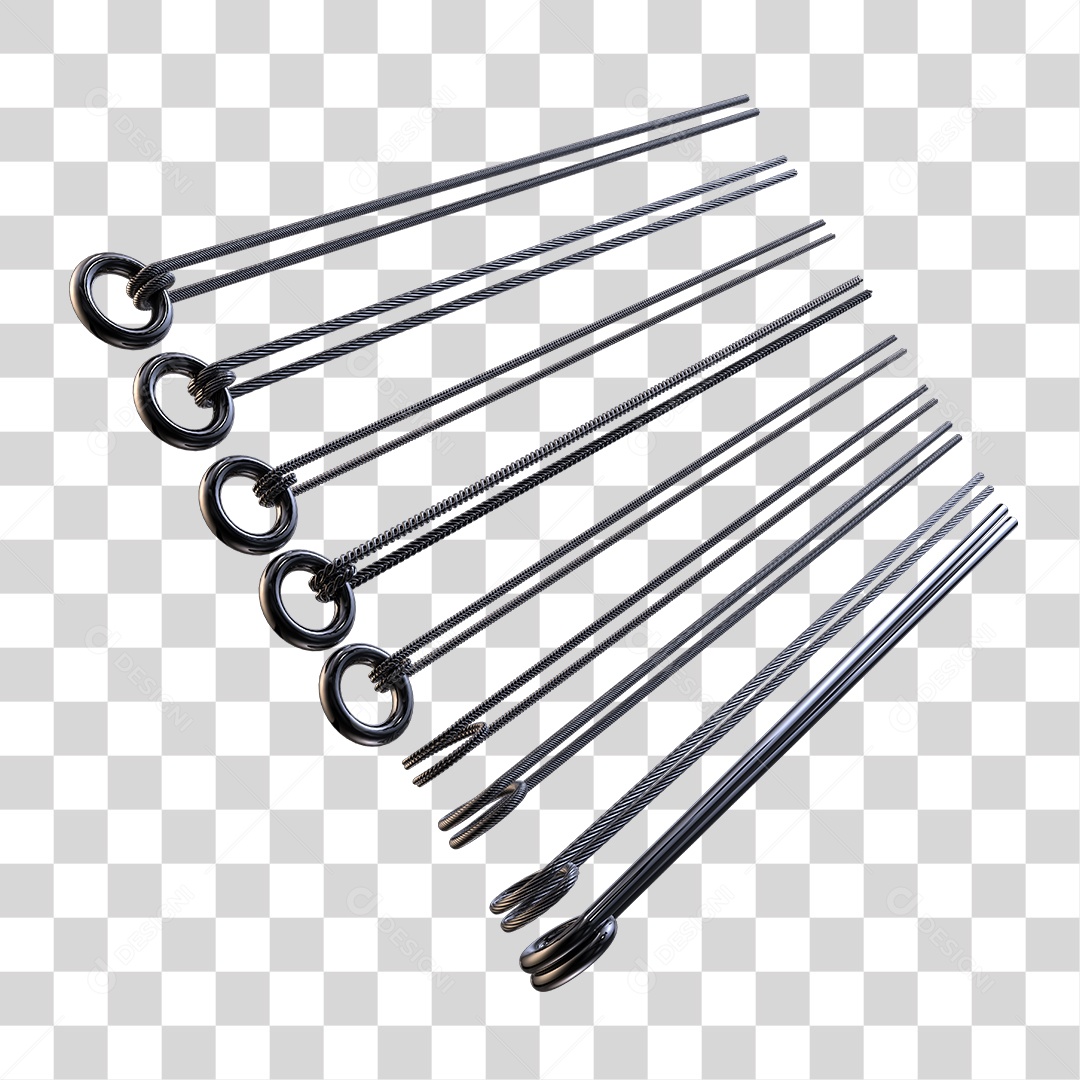 Fios e Cabos Elementos 3D PNG Transparente