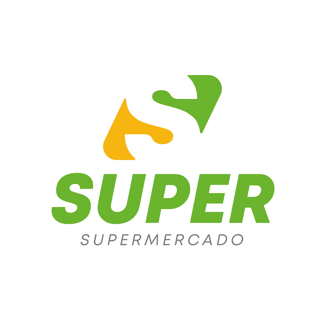Logo Supermercado Super EPS Editável