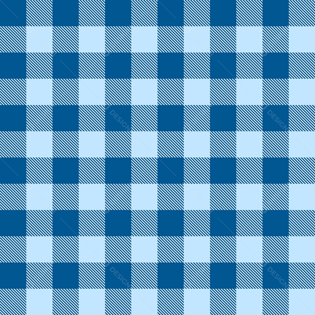 Tecido azul xadrez decoração Vetor EPS