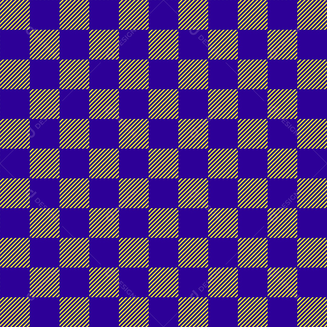 Tecido Xadrez Padrão Azul Escuro Vetor EPS