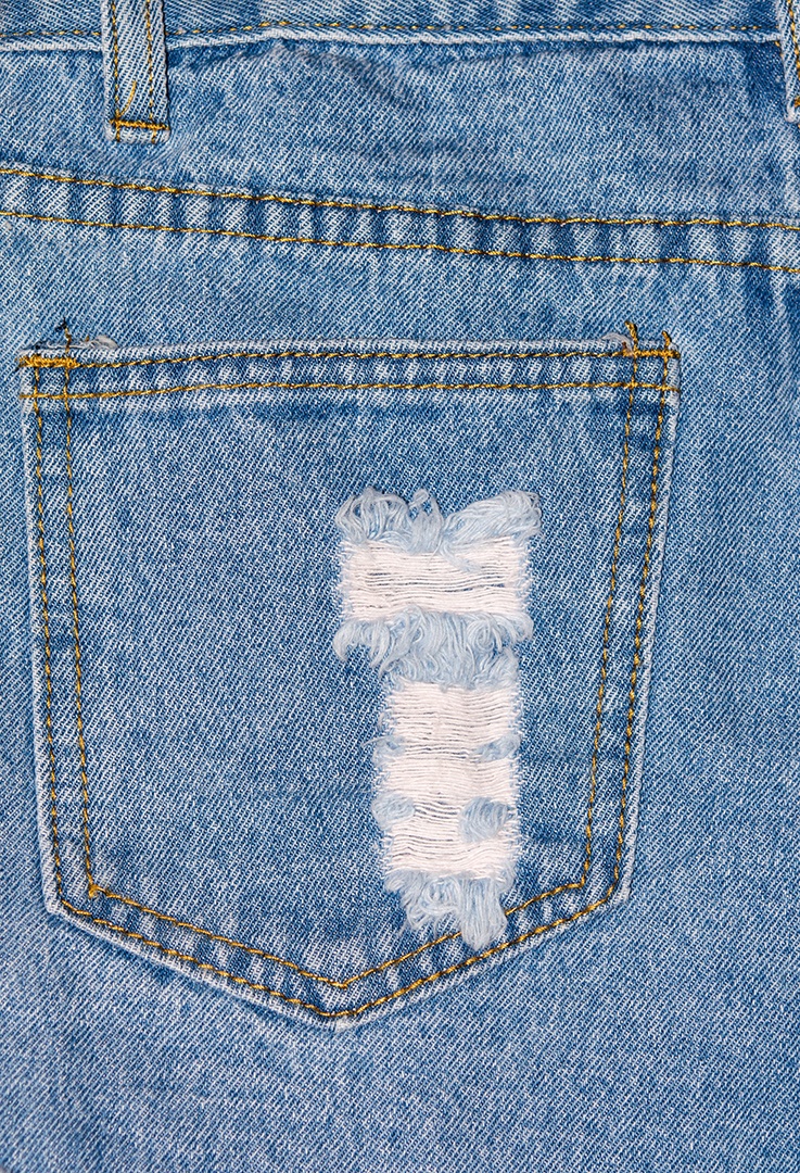 Close-up de bolso de jeans de moda