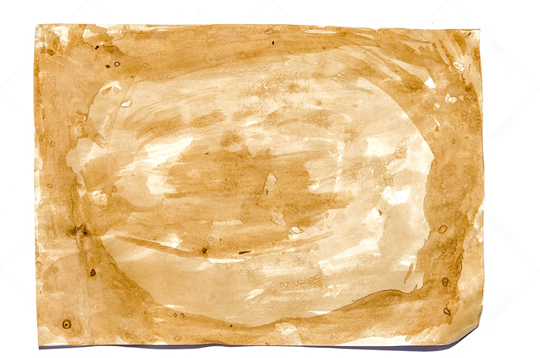 Textura de papel velho sobre fundo branco.