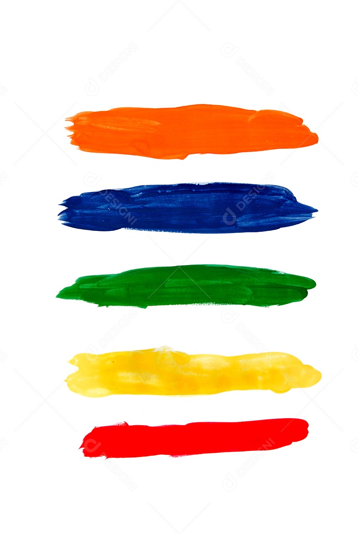 Pinceladas pintadas à mão em aquarela