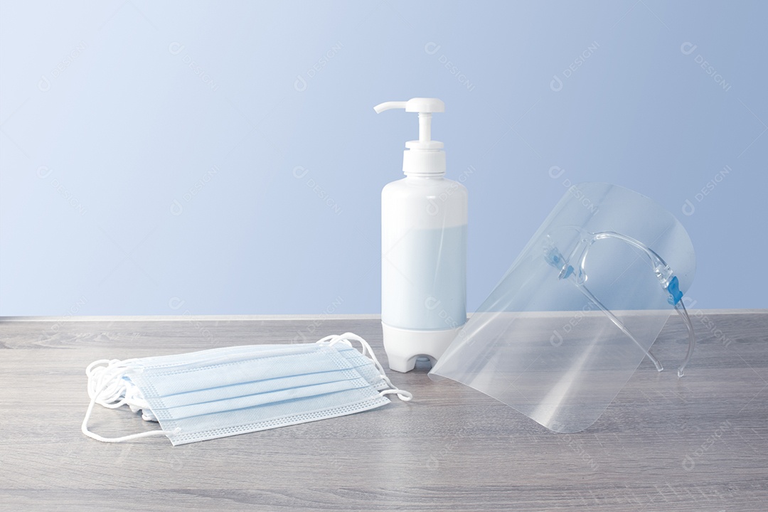 Conjunto de equipamentos de proteção contra doenças infecciosas