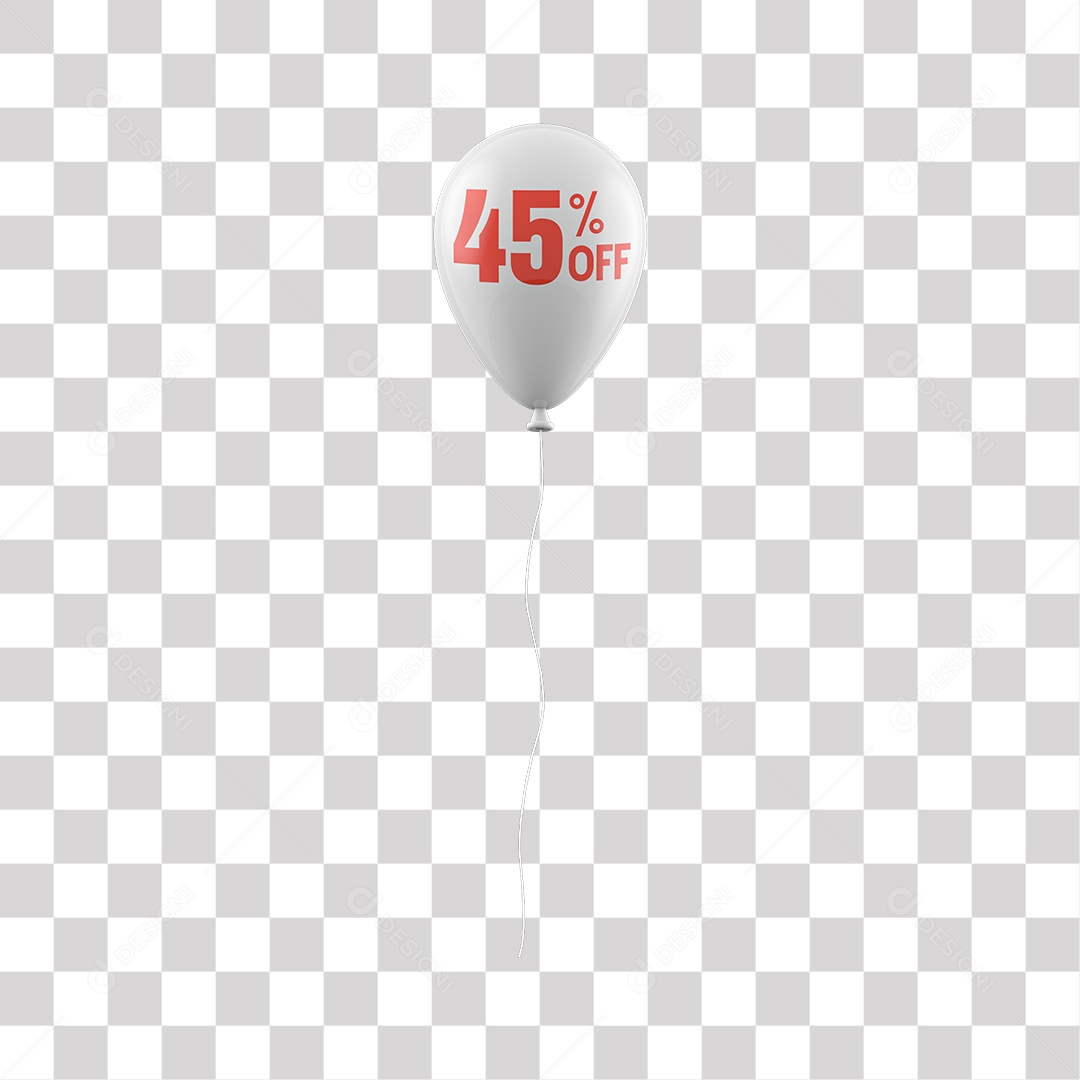 Elemento 3D Para Composição Balão Branco 45% De Desconto PNG Transparente