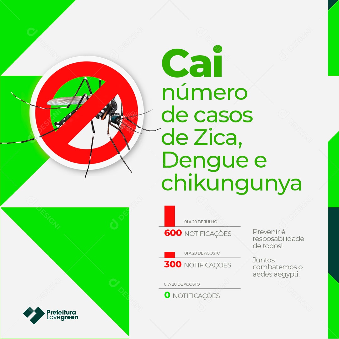 Social Media Feed Prefeitura Saúde PSD Editável