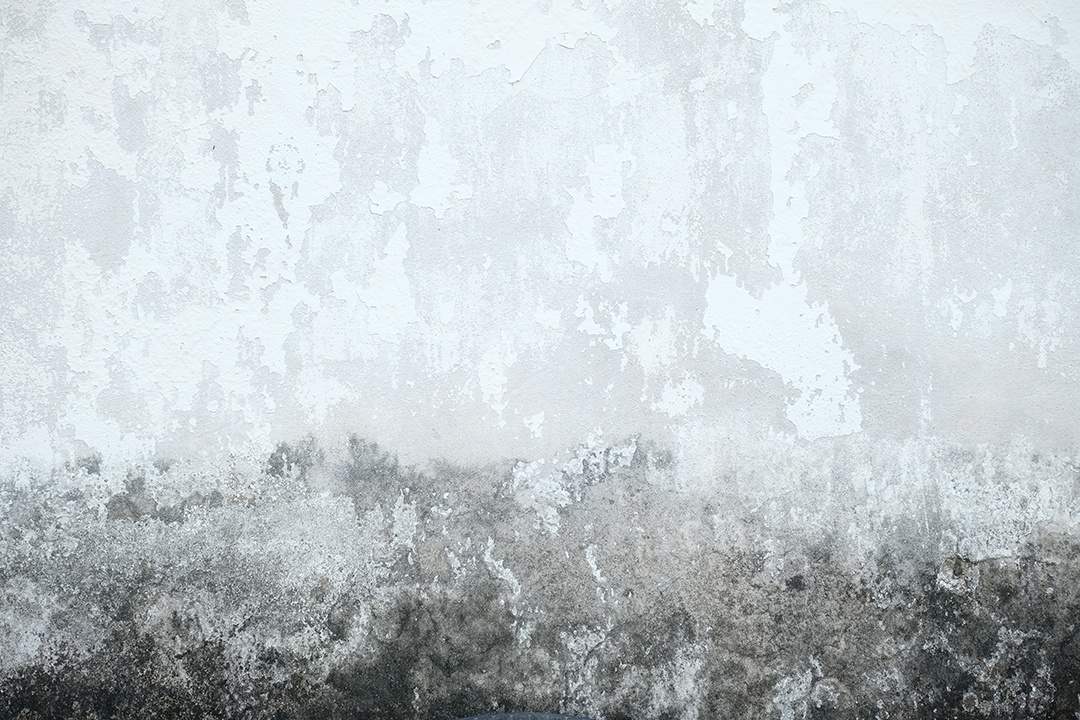 Velho muro de concreto em preto e branco, parede de cimento, parede quebrada, textura de fundo