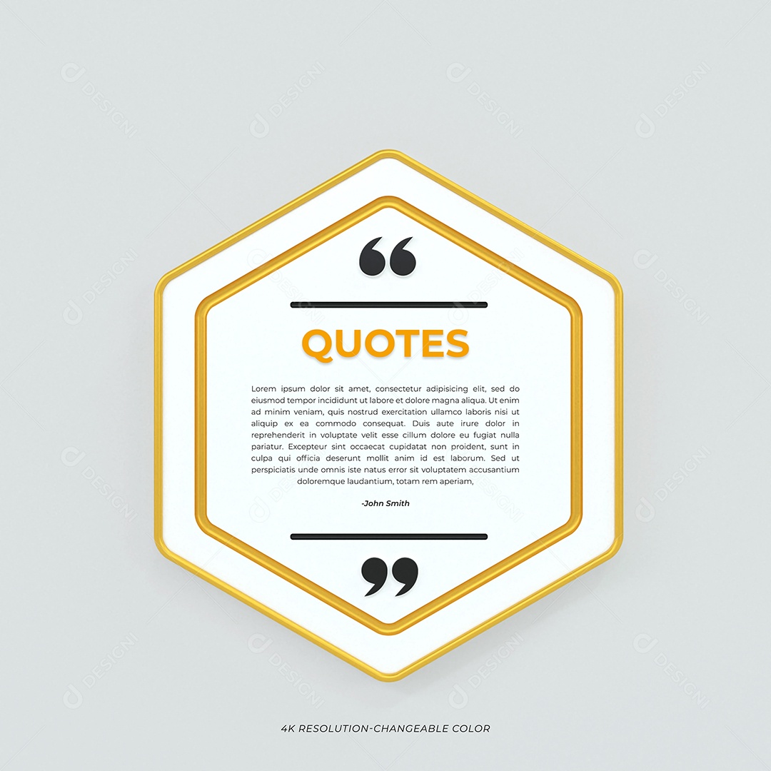 Citações para postagem Ilustração 3D para Composição PSD