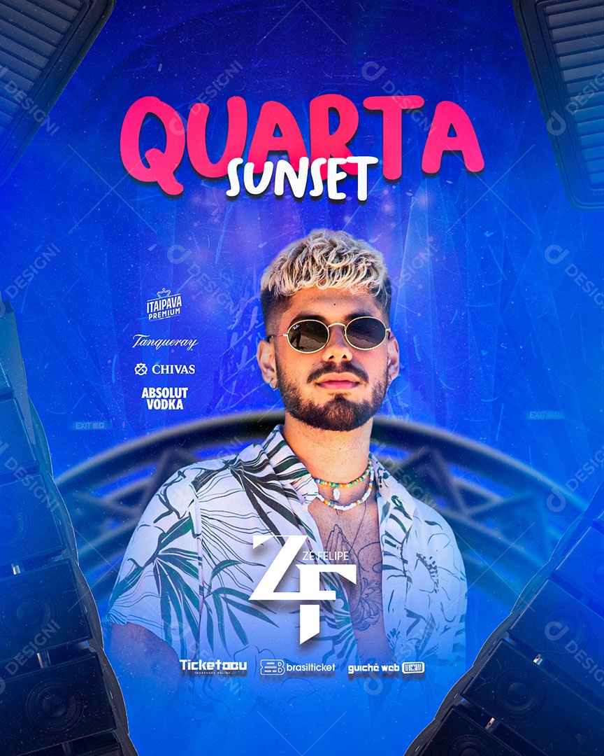 Flyer Show Zé Felipe Social Media PSD Editável