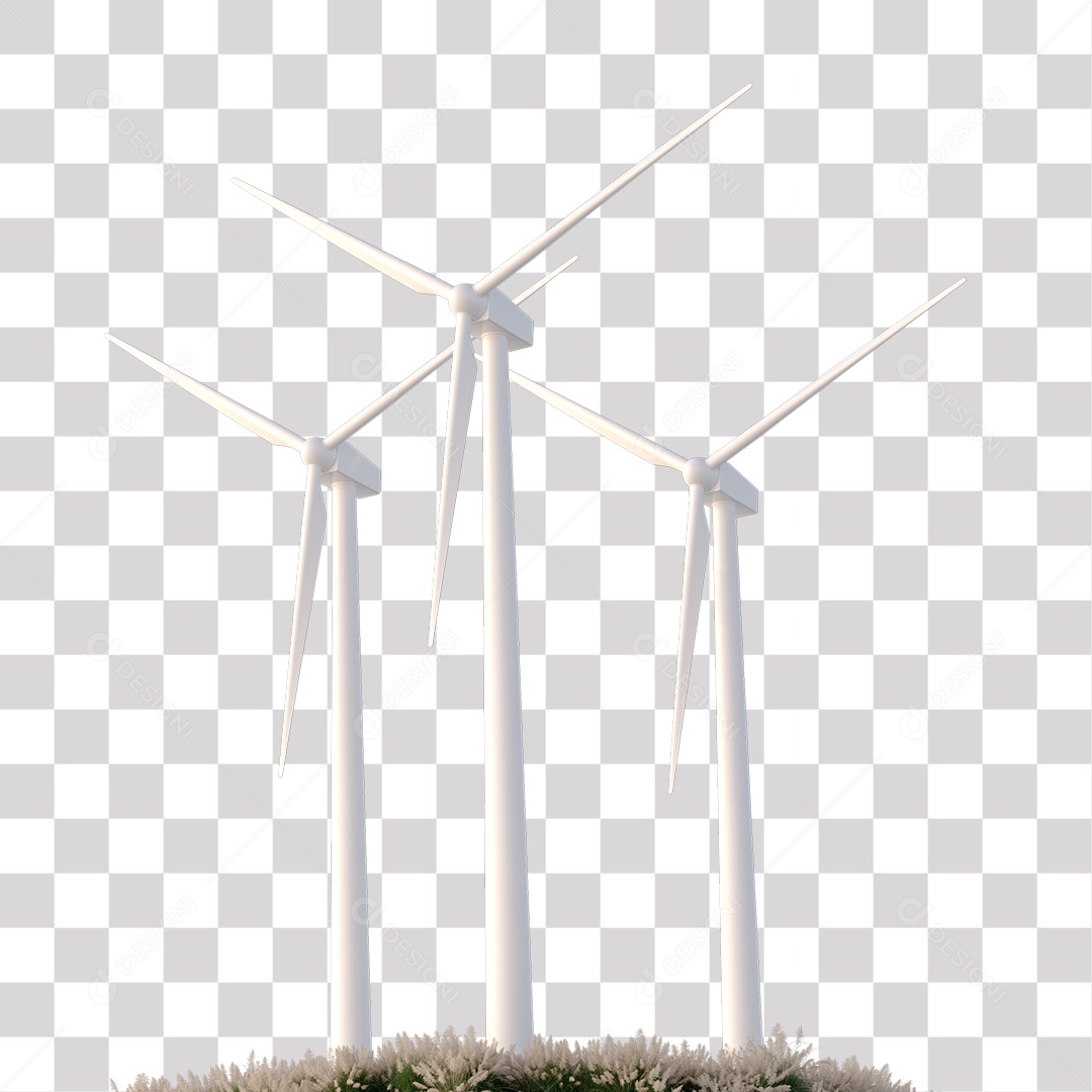Turbina Eólica PNG Transparente