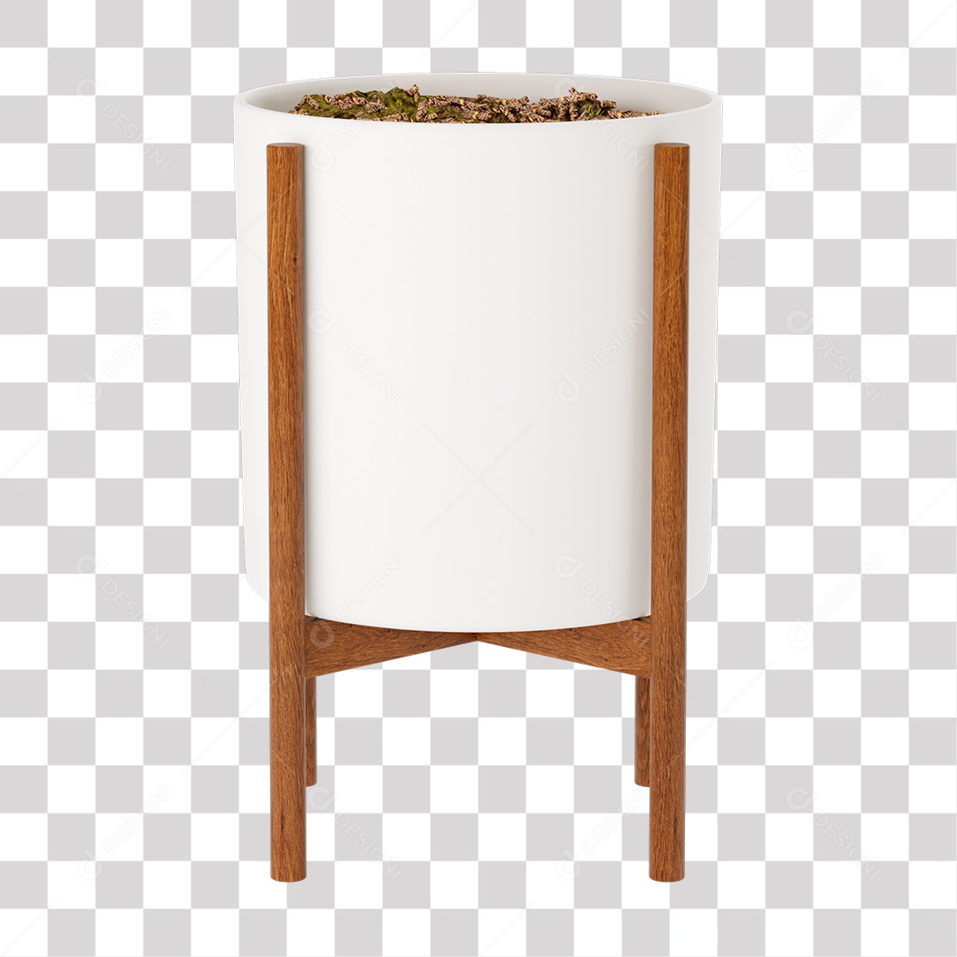 Vaso Branco Para Plantas PNG Transparente