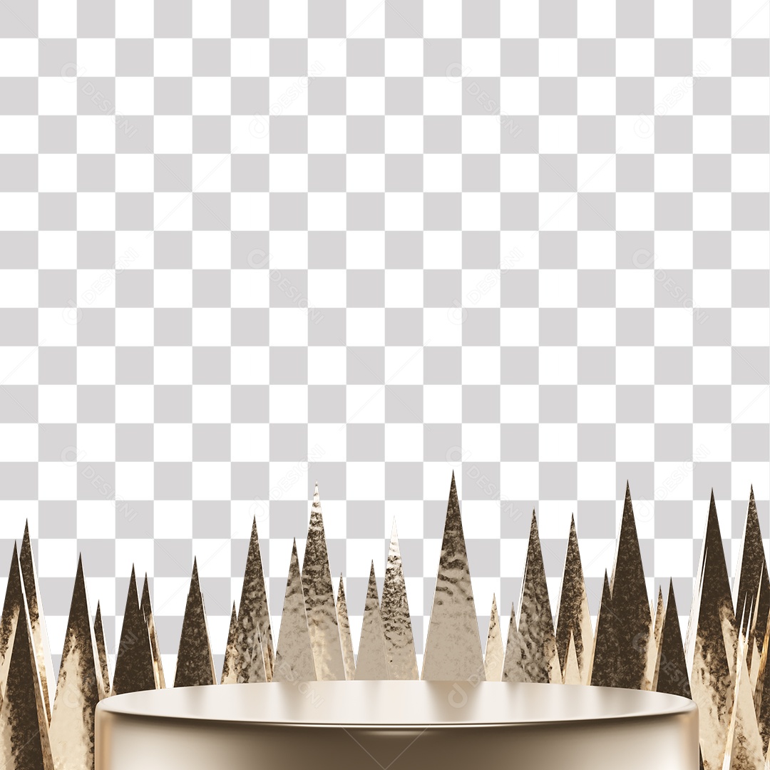 Pódio Elemento 3D PNG Transparente