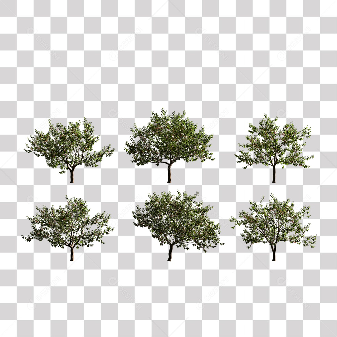 Árvores verdes PNG Transparente