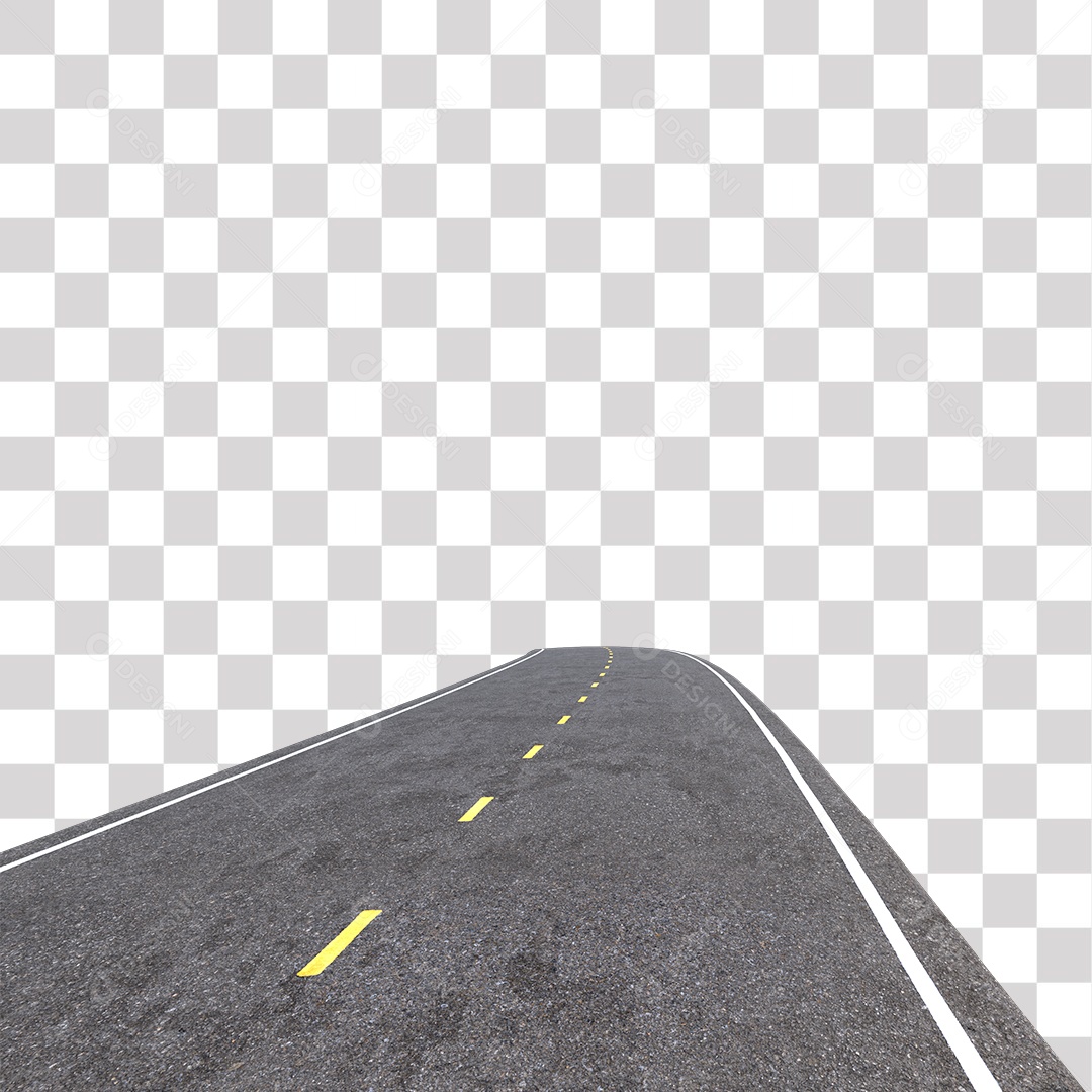 Estrada Reta PNG Transparente