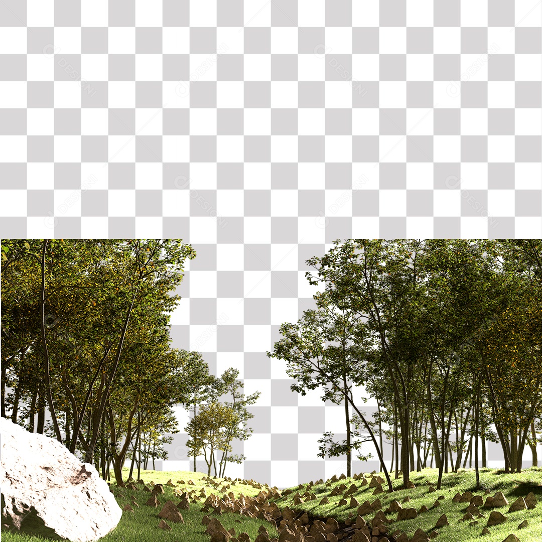 Árvores verdes PNG Transparente