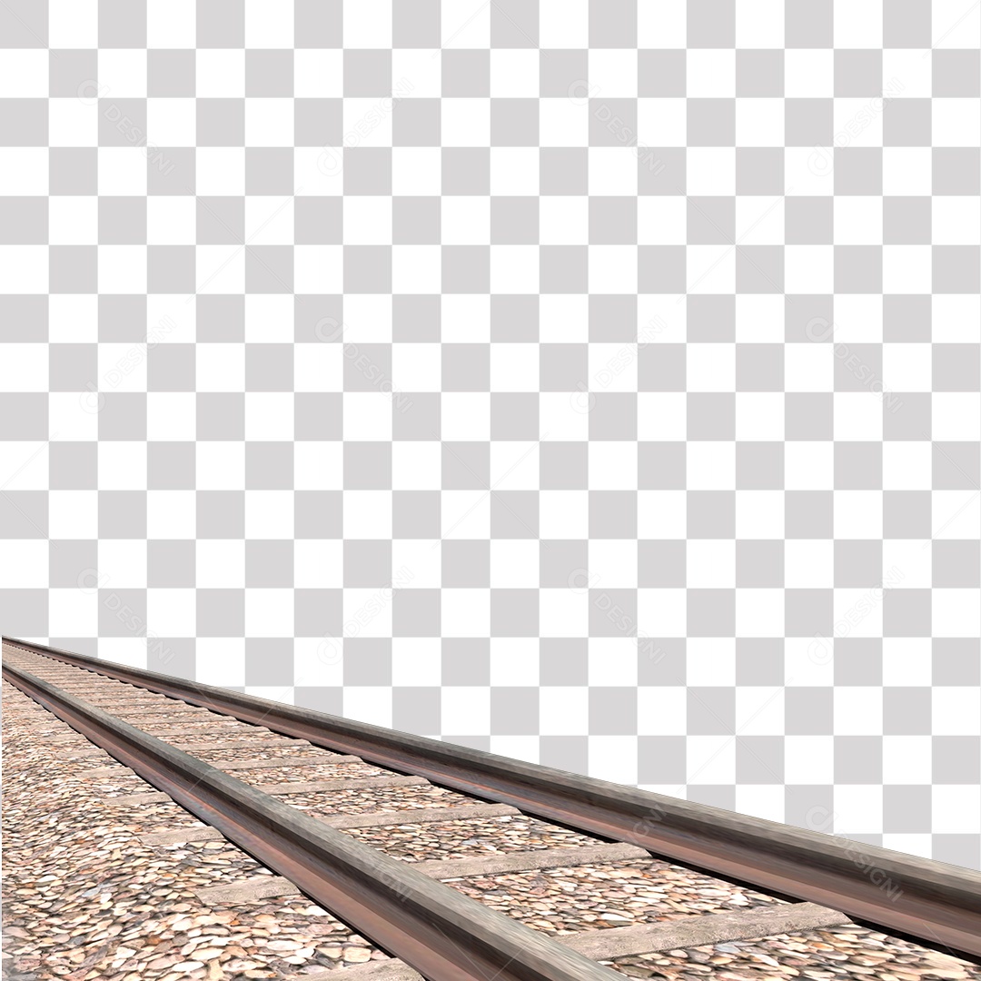 Trilho Ferroviário PNG Transparente