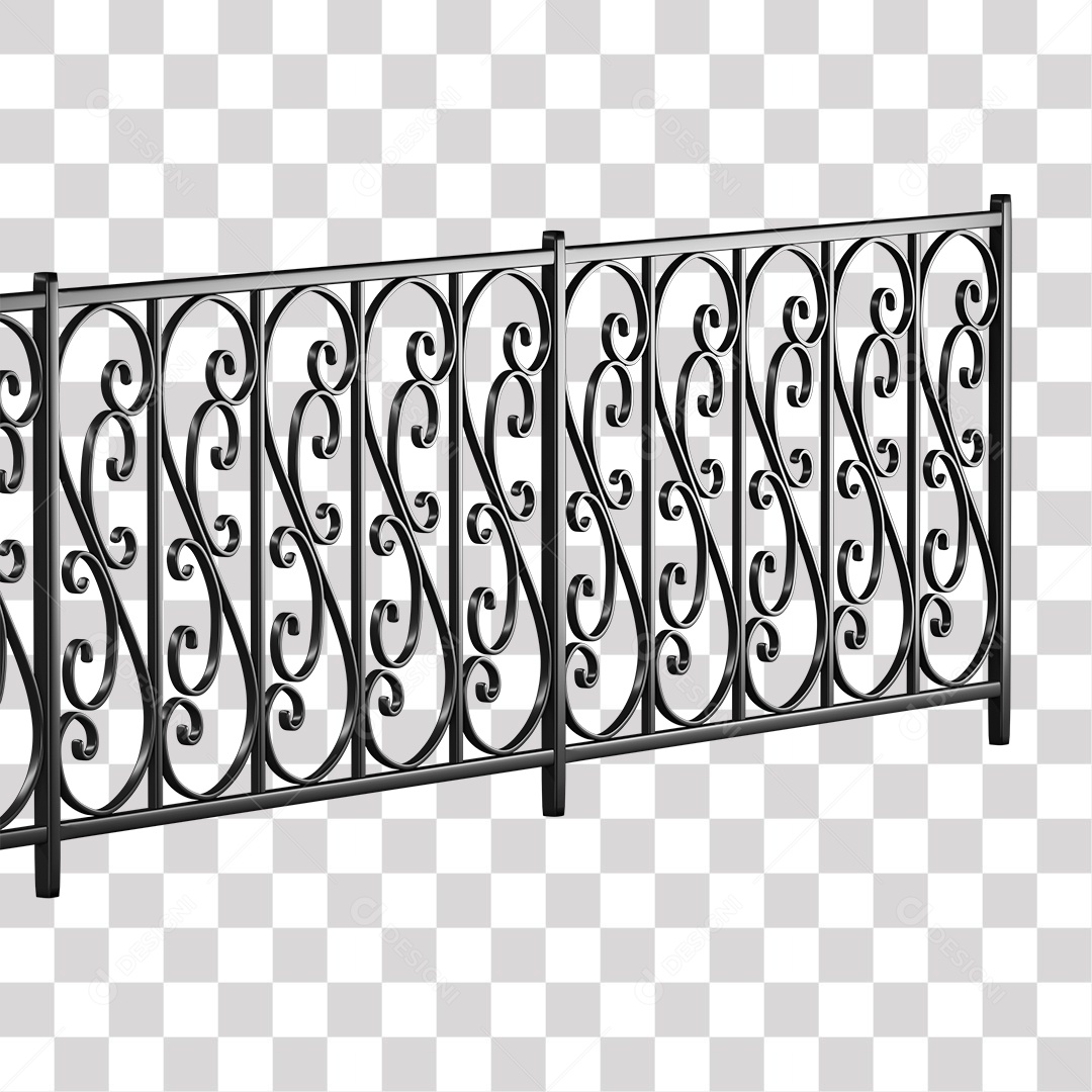 Cerca de Ferro PNG Transparente