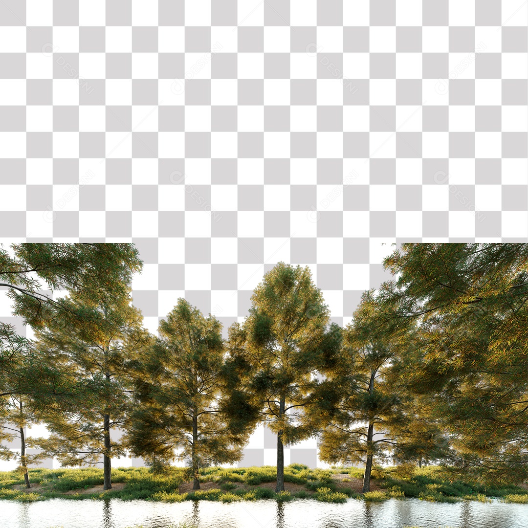 Árvore de Folha Verde Planta Córrego PNG Transparente