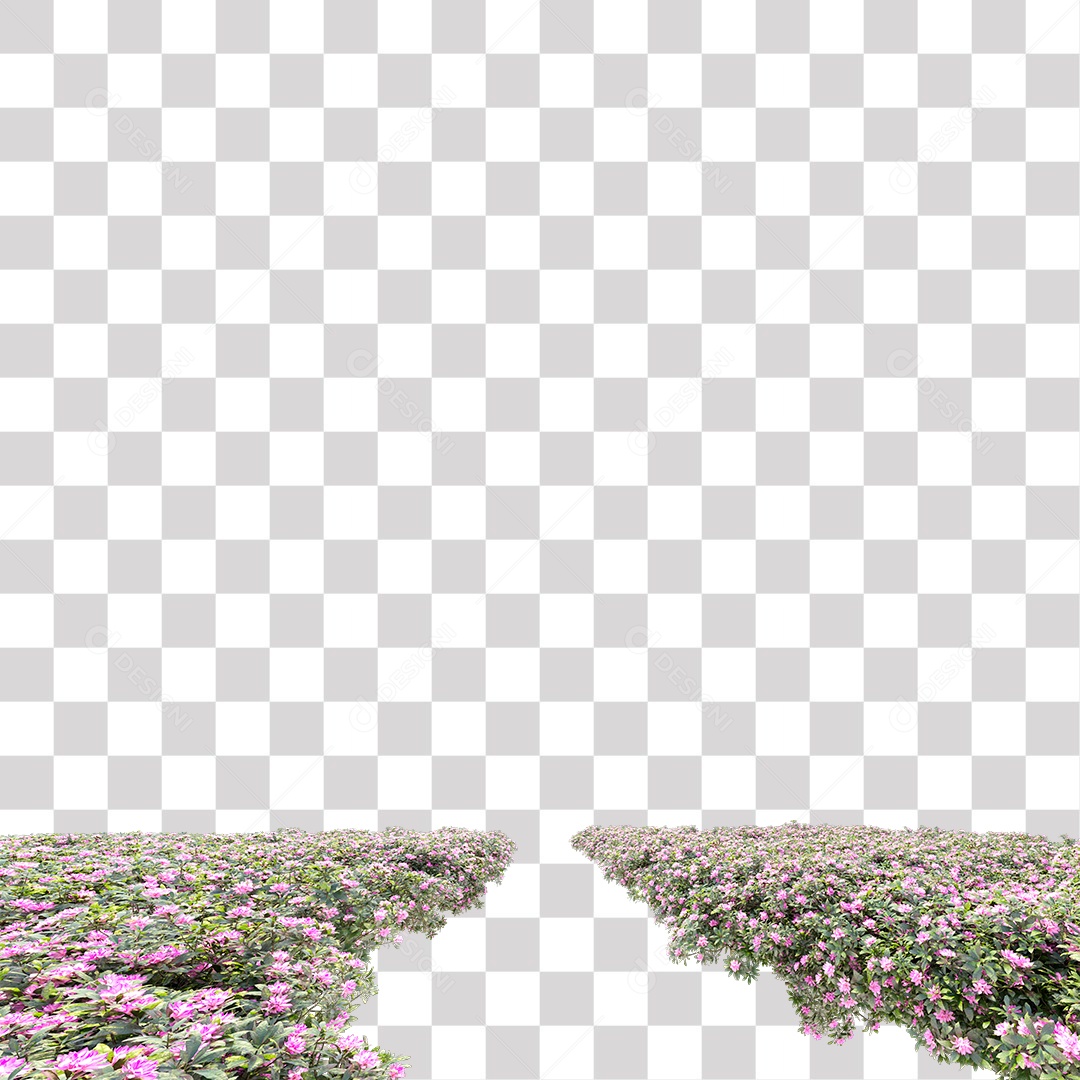 Arbusto de Flores PNG Transparente