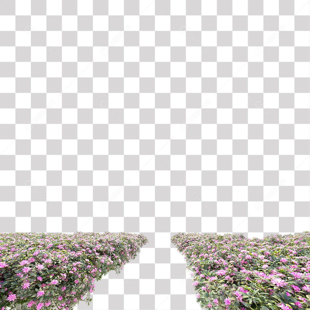 Arbusto de Flores PNG Transparente