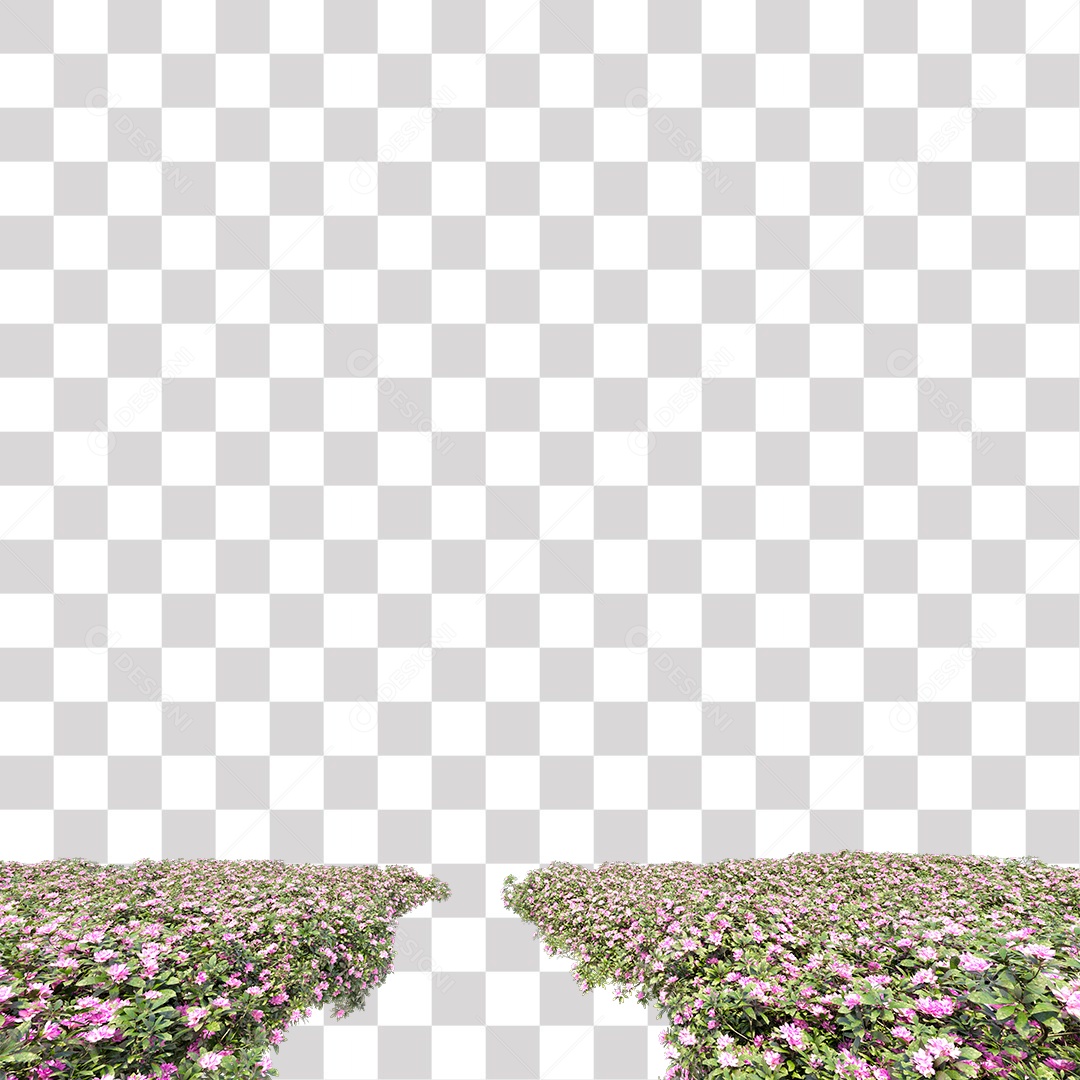 Arbusto de Flores PNG Transparente