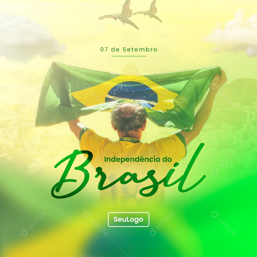 Dia da Independência do Brasil 07 de Setembro Social Media PSD Editável