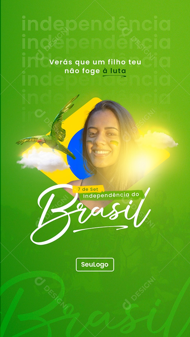 Independência do Brasil Dia da 07 de Setembro Social Media PSD Editável