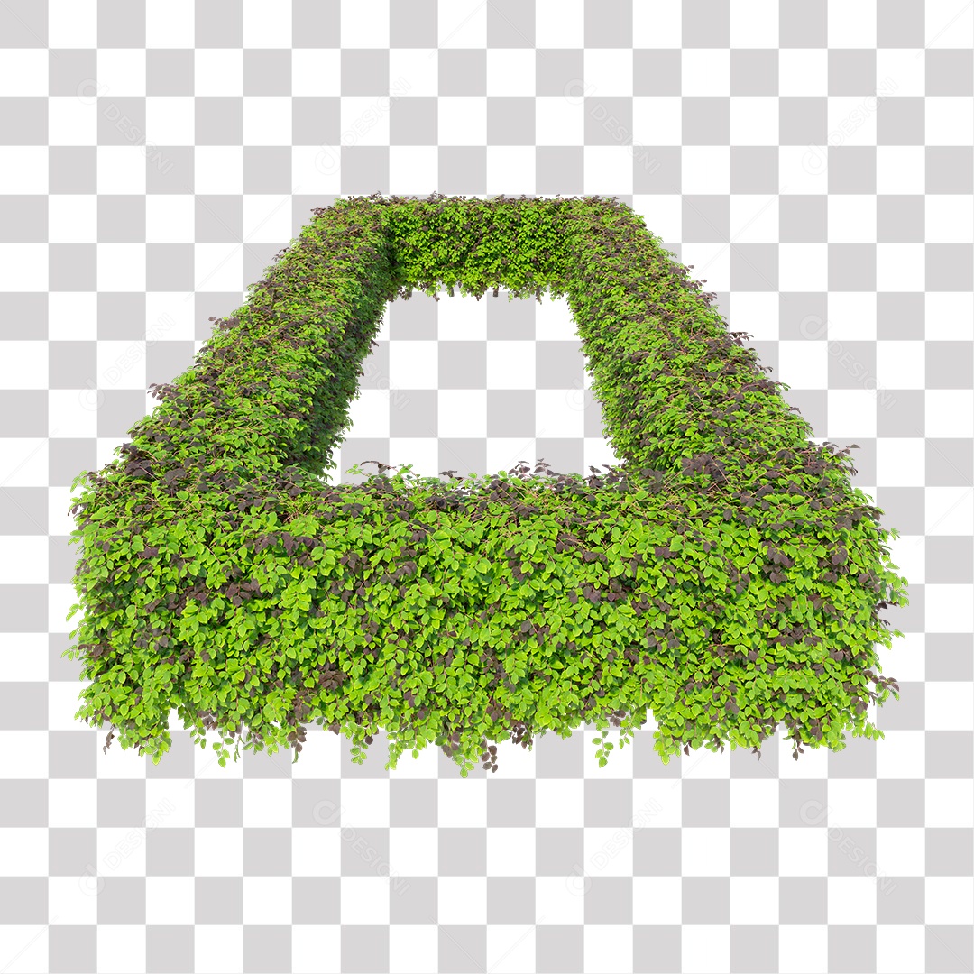 Planta com folhas verdes podada PNG Transparente