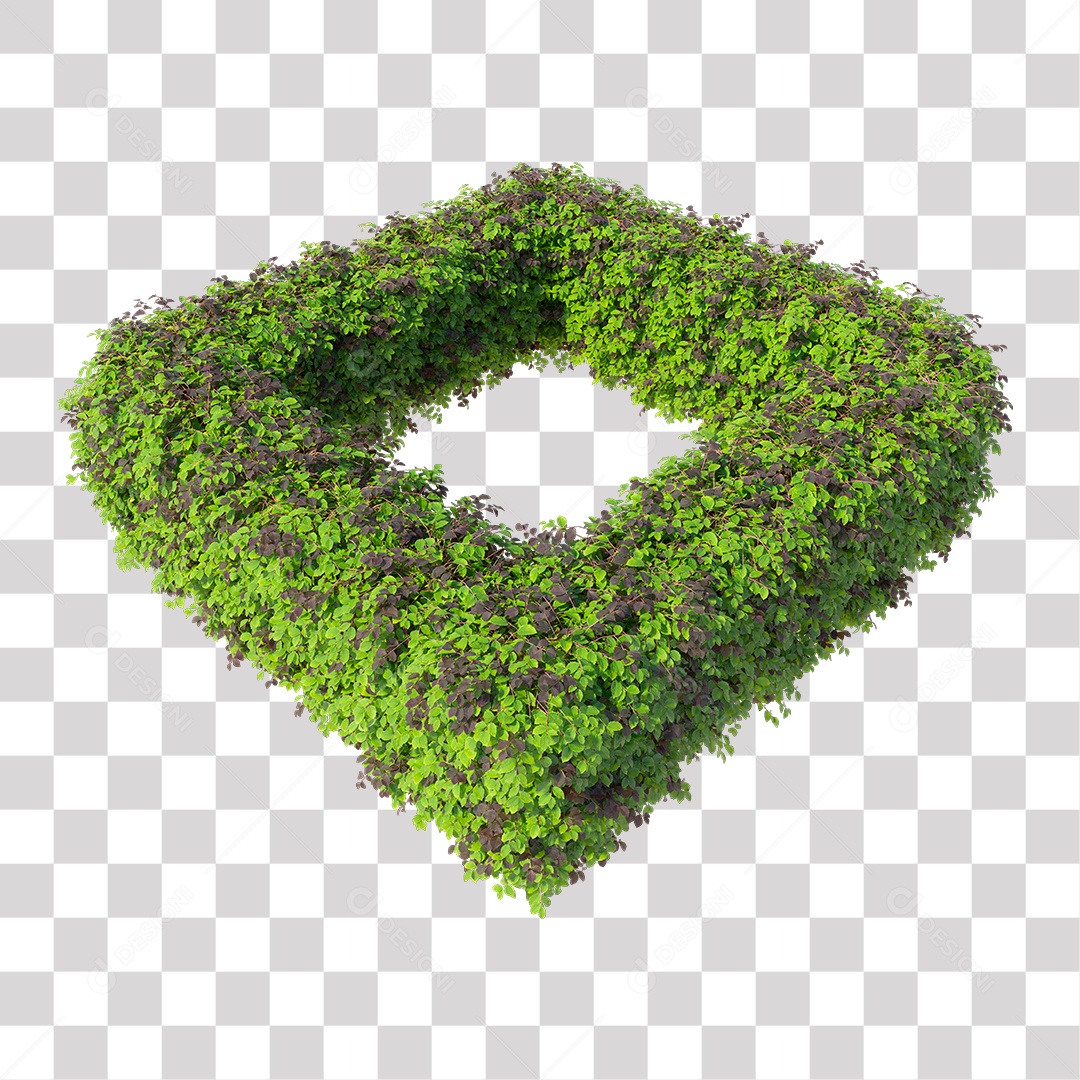 Planta De Jardim com Folhas Verdes Podada PNG Transparente