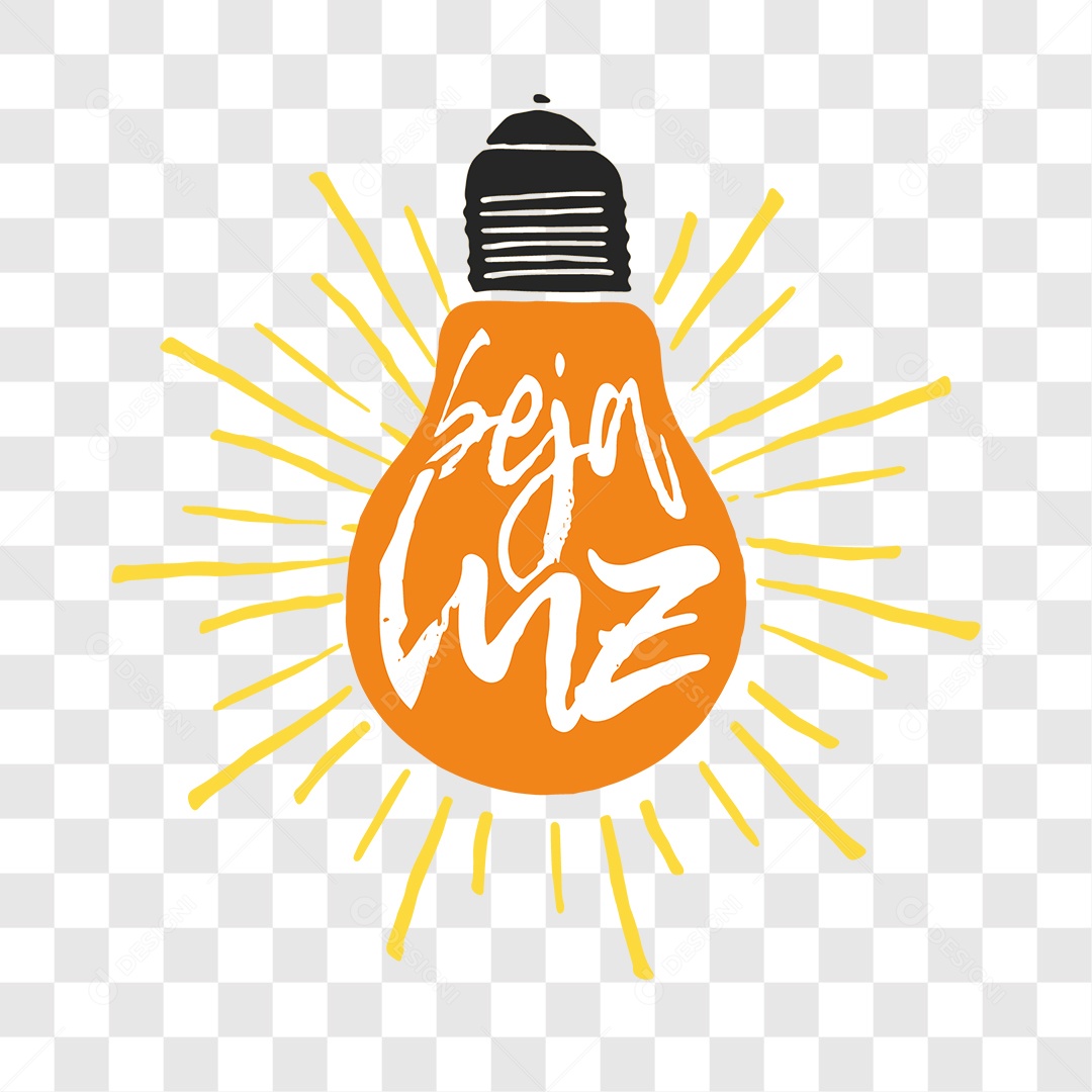 Lettering Seja Luz EPS + PNG
