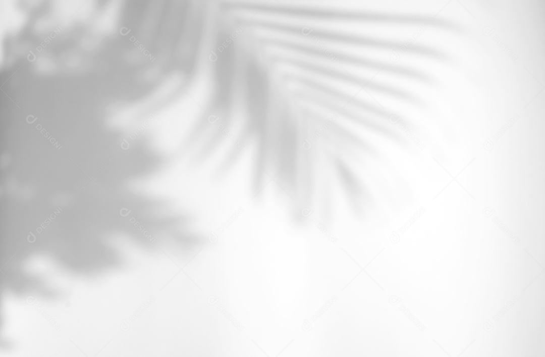 Folhas tropicais realistas e orgânicas sobreposição de sombra natural