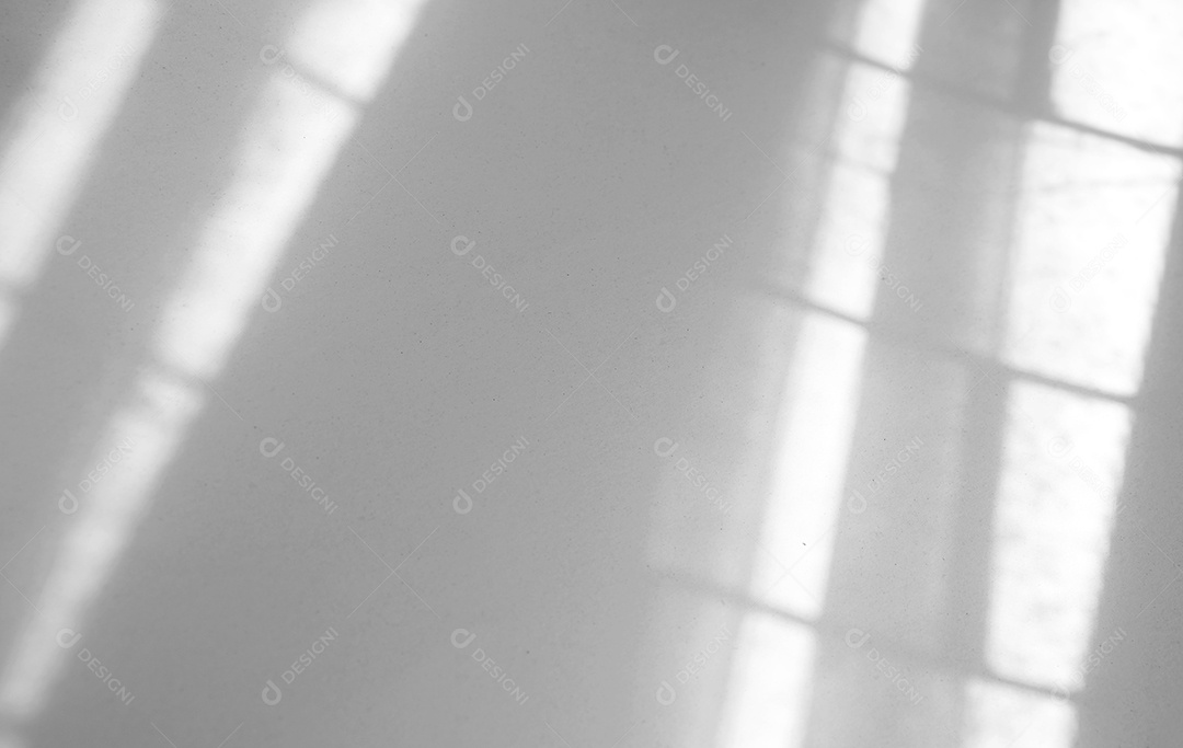 Efeito de sobreposição de sombra natural da janela no fundo de textura branca