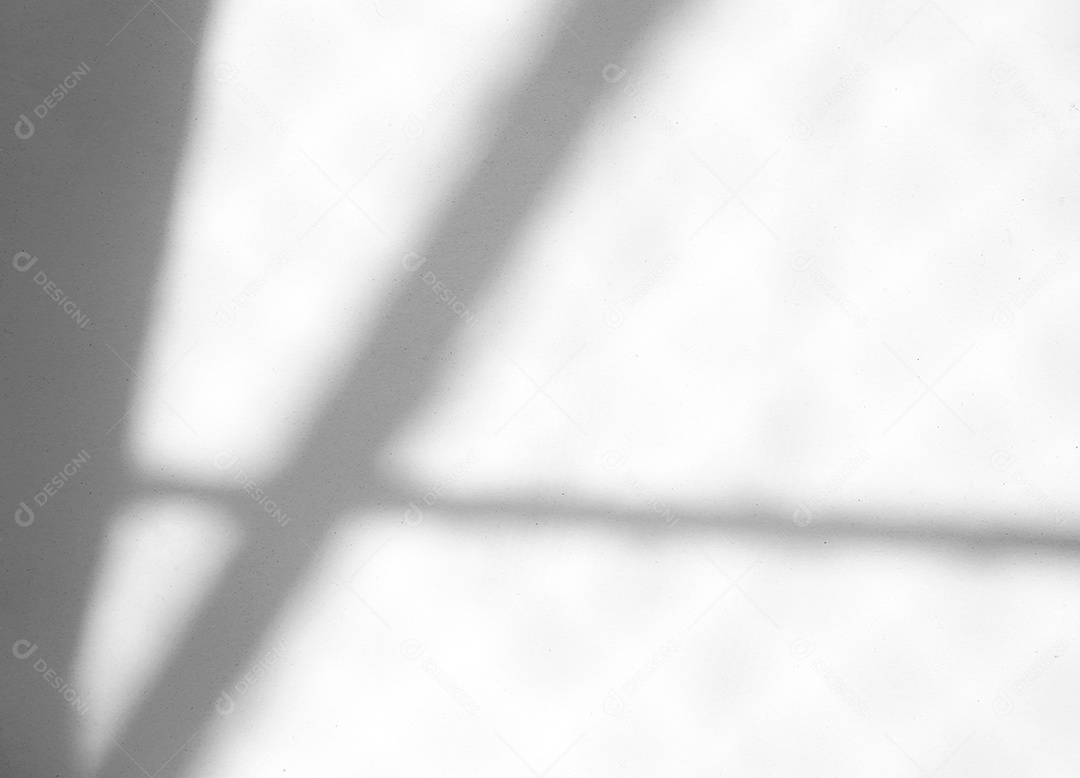 Efeito de sobreposição de sombra natural da janela no fundo de textura branca