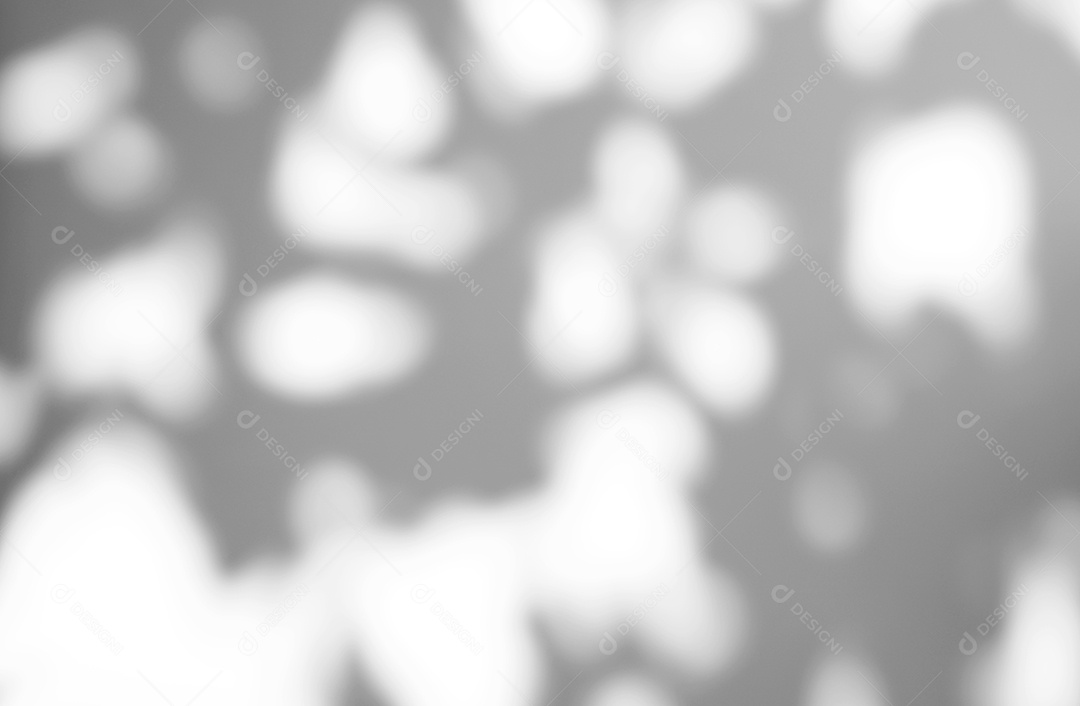 Sobreposição de sombra natural de luz solar bokeh em background de textura branca